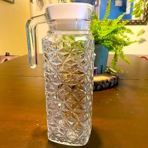 🔥 3 FOR $20 SALE! French Refrigerator Jug, Glass Pitcher w/Handle, Water